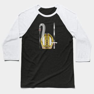 Orisha Obatala Papal Hat Silver Sword and Whisk Baseball T-Shirt